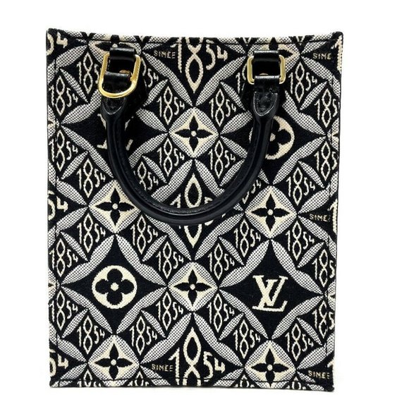 AUTHENTIC LOUIS VUITTON M80484 Monogram jacquard SINCE 1854 Petit Sac Plat 2WAY - Picture 1 of 8